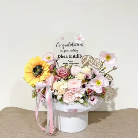 Bloom Box Akrilik Ucapan Wedding Pangkal Pinang