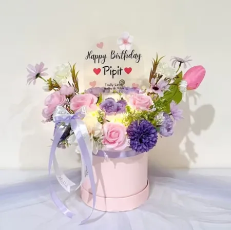 Bloom Box Akrilik Ucapan Ulang Tahun Pangkal Pinang